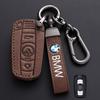 Leather Car Key Case Cover Shell For BMW E90 E60 E70 E87 3 5 6 Series M3 M5 X1 X5 X6 Z4 E71 E72 E88 E89 E91 E92 Auto Accessories xkhr50