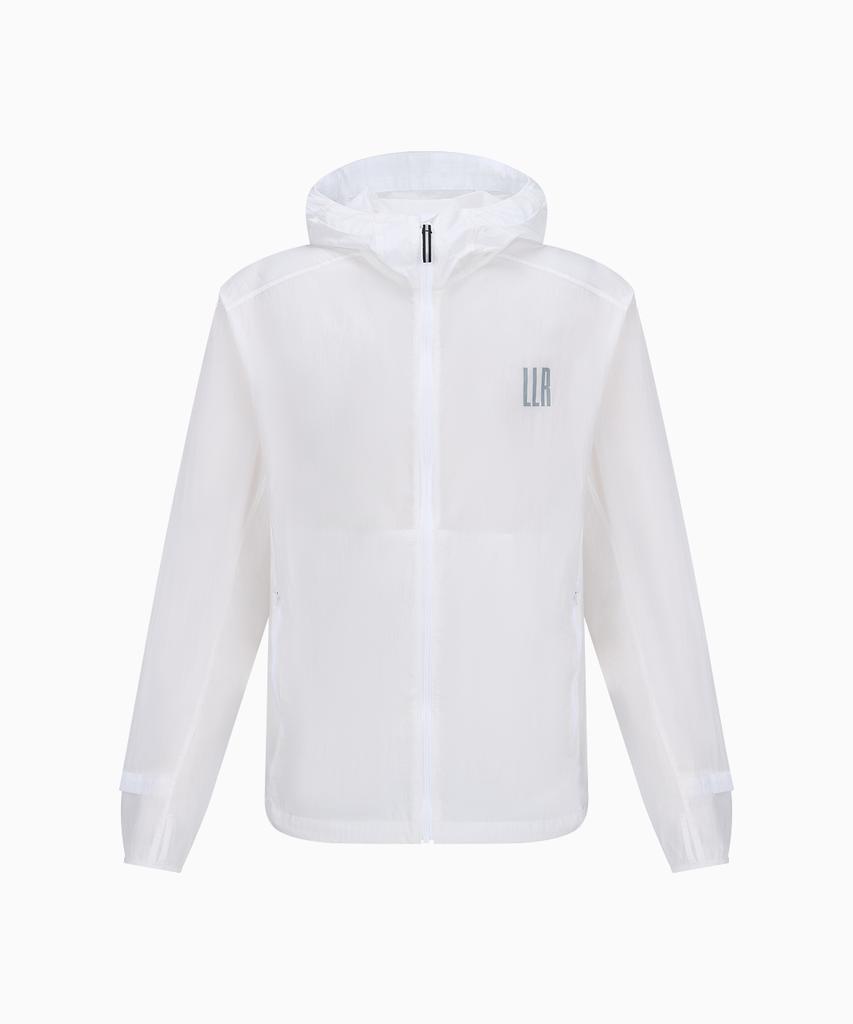 Limelight Apparel Athlete Ripstop Running Windbreaker (White/Grey)