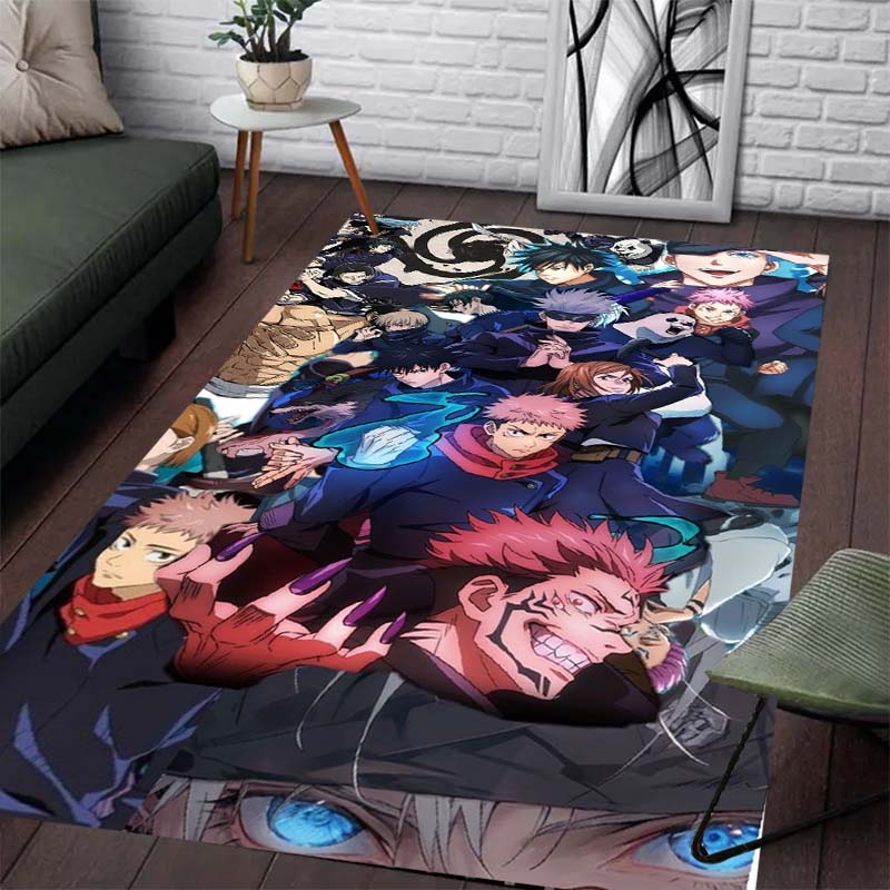 

Handsome Jujutsu Kaisen Pattern Carpet - Slip-resistant Kitchen and Outdoor Carpet, Home and Bedroom Decoration, Birthday Gift 60x90cm