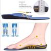 Men's Fleece Arch Support Insoles for Autumn and Winter Sports (Non-Orthopedic)