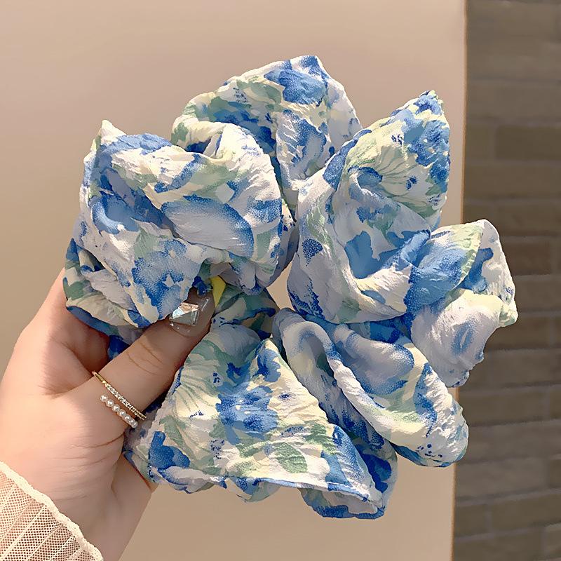 Korea Velvet Scrunchie Oversize for Women Red Hair Rubber Bands Girls Elastic Big Hair Tie Adult Maxi Scrunchies Hair Accessorie