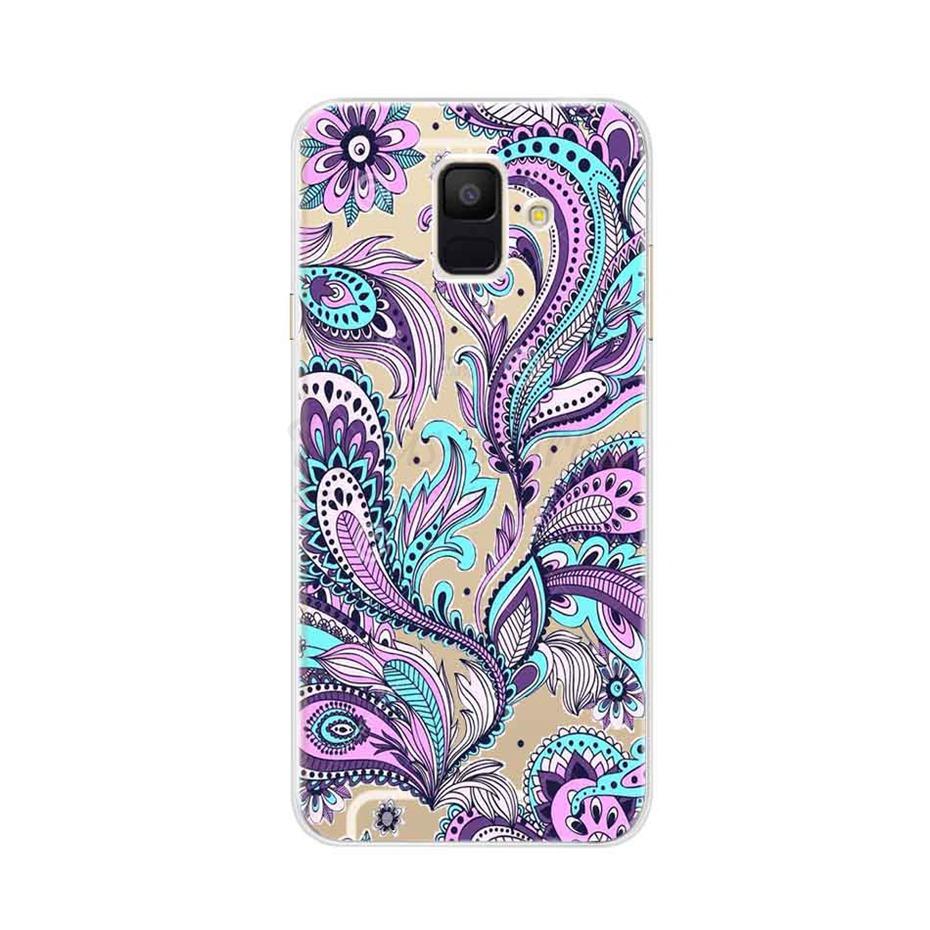 Case For Samsung Galaxy A6 2018 Transparent Cartoon Soft TPU Silicone Phone Cases Back Cover For Samsung Galaxy A6 A 6 Plus 2018