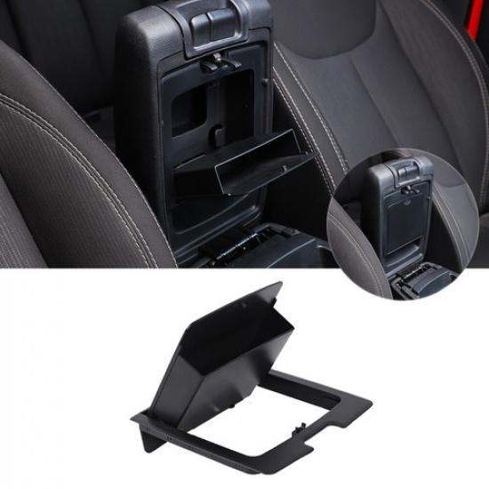 Upgrade Privacy Center Armrest Hidden Storage Box Tray for Jeep Wrangler JK11-17