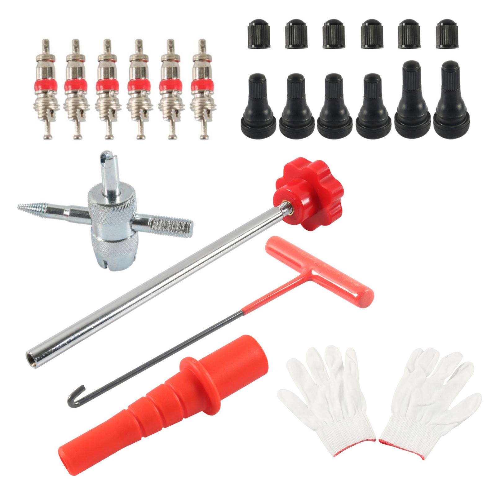 Strong Steel Valves Stem Installer Tool with Plastic Handle Heavy Duty Valves Cores Tool for Easy Tire Maintenance 1