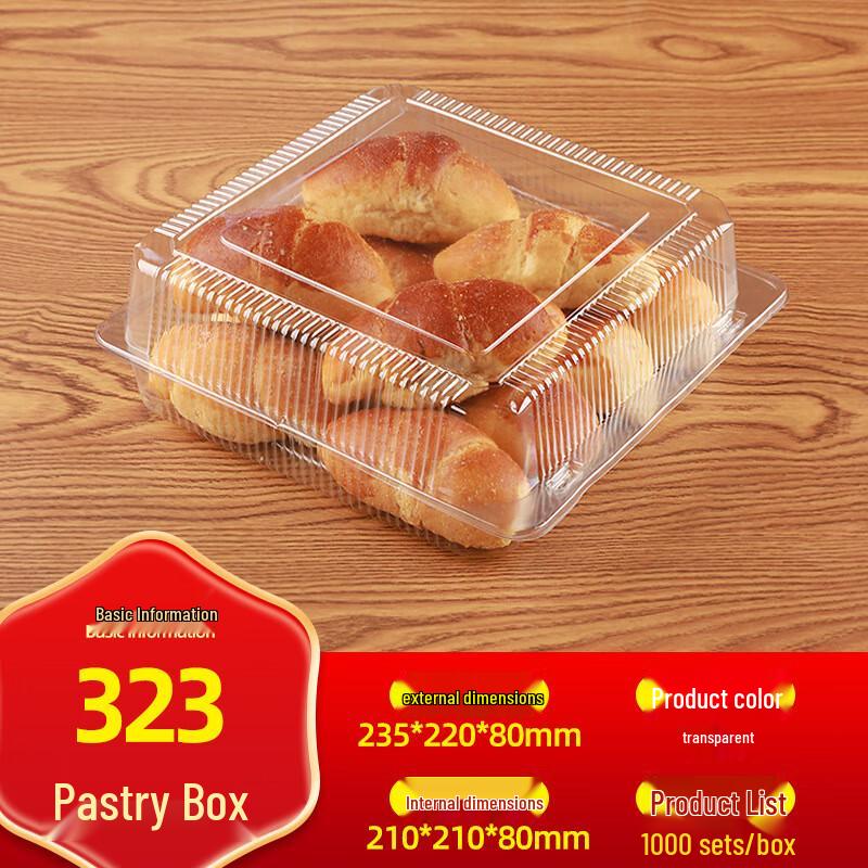 DYMAYKI Disposable Plastic Food Containers (100-Pack)