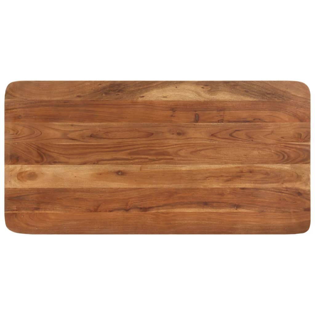 Solid Acacia Wood Bar Table with Honey Colored Finish 110 x 55 x 106 cm