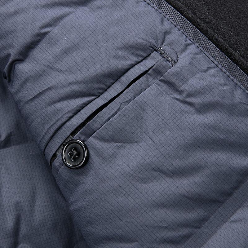 FAPAI Men's Business Wool Blend Overcoat