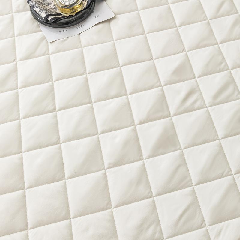 Maternal and Baby Grade Cotton Padded Bedsheet, Solid Color Hotel Same Style Mattress Protective Cover