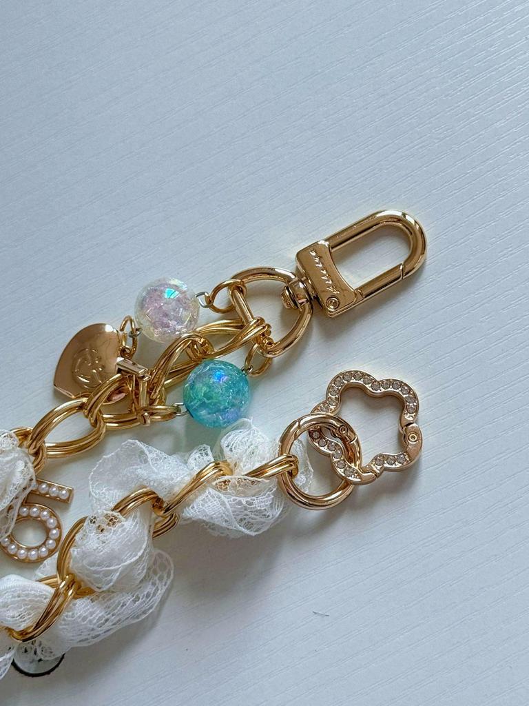 Handmade Woven Chinese-Style Double Layer Bracelet with Retro Phone Lanyard & High-End Plated Gasket