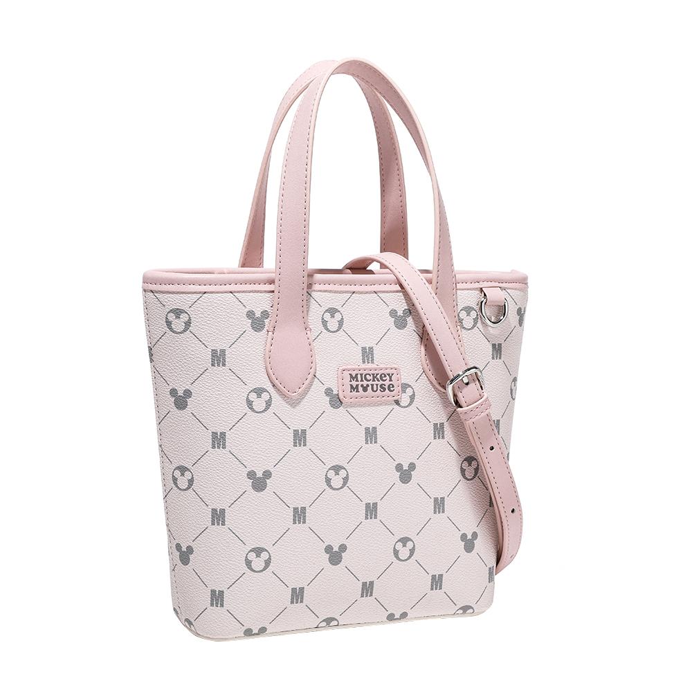 New Disney Mickey Series PU Tote Handbag, Shoulder Bag, Crossbody Bag, Handbag Regular Women's Pink BMK-71605P