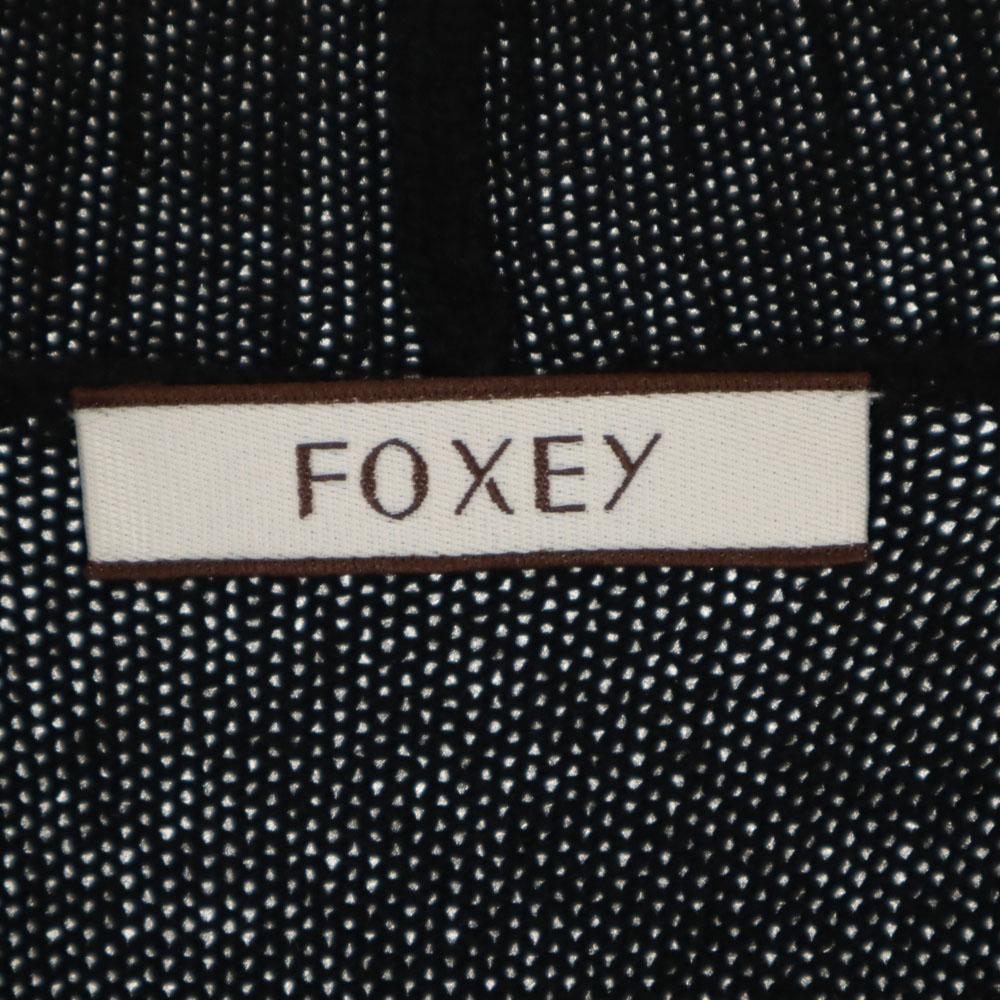 FOXEY Long Sleeve Cardigan Black Women Used