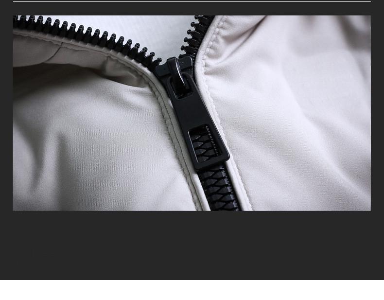 Men's Stand-Up Collar Warm Cotton Jacket - Autumn/Winter Casual Korean Style