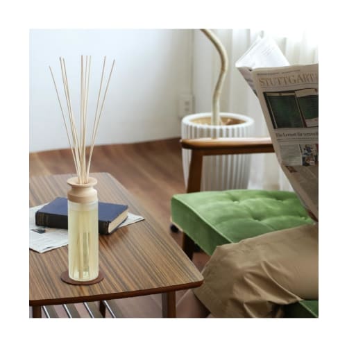Mercyu Nordic Collection Reed Diffuser MRU-80 (Sea Island Cotton) Long-lasting (6 Months) with Coaster, Interior Decor, Gift