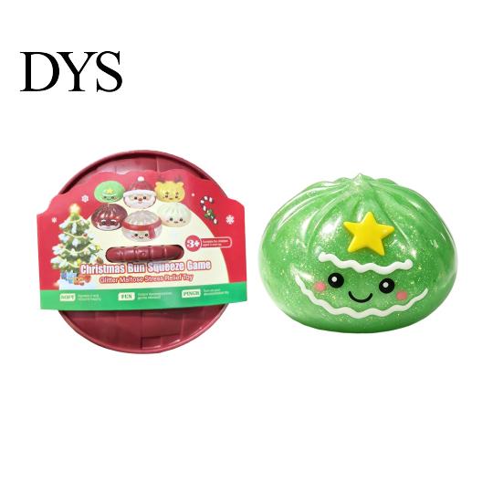 Decorative Desk Toys for Home Office Christmas Buns Squeeze Toy, Slow Rebound Anxiety Relief, Soft Sensory Creative Holiday Souvenirs Colleagues