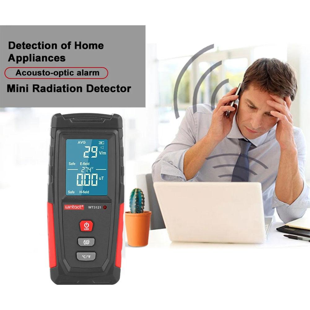 WT3121 Electromagnetic Radiation Tester High Accuracy EMF Detection Environment Radiation Dosimeter Sensor For Radiation Alarm