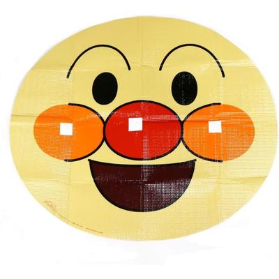 Asahi Koyo Anpanman Runde Picknickdecke für 81cm x Inklusive Tragetasche Beliebtes Charakter-Gesicht 1-2 Personen, 90cm, Tasche,