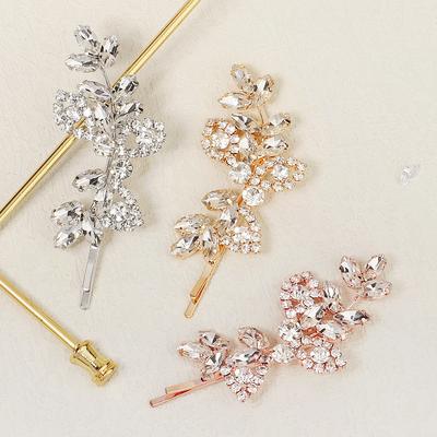 Small Hairpin, High-end Bridal Hair Accessories, Versatile Light Luxury Rhinestone Wedding One-piece Hairpin for Women