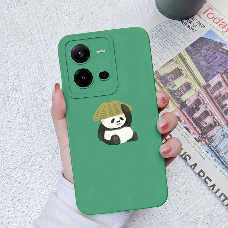 Phone Case For Vivo V19 Neo Z1 Z3X Z5X V21E V23E V25E V27 Pro V20SE V9 Cute Bear Shockproof Protective Soft Silicone Phone Cover For Vivo Bumper