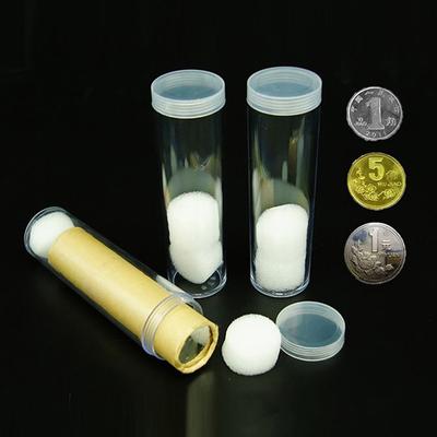 19–32 mm durchsichtige Kunststoff-Rollenmünzen-Aufbewahrungsröhre, Schutzröhrenhalter, Münzen, sammeln, schützen, grobe Warenwerkzeuge