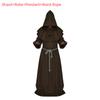 Halloween Medieval Monk Costume Wizard Priest Robe Shawl Set For Costume Parties And Themed Events
