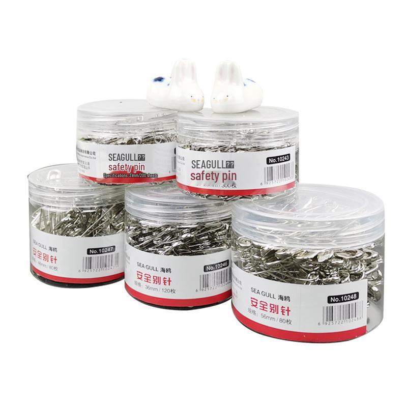 Vintage Metal Safety Pin Brooch for Securing Clothing and Tags