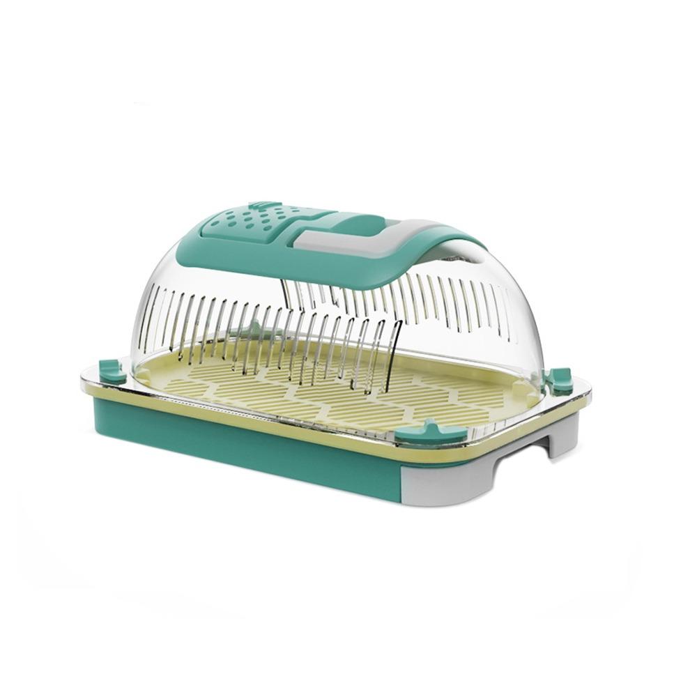 

Breathable Insect Feeding Cage Wear-Resistant Reptile Breeding Box Portable Lizard Keeper Snakes S зелёный