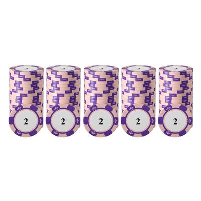 20pcs Poker Chip Set Clear Printing Large Numbers Professional Game Counting Discs for Board Game 2