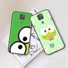 Schwarze Hülle für Xiaomi Poco X6 X4 M5 M6 F5 F6 C65 C55 C50 C51 C40 Pro Redmi 14C A3X 13C 12C 11T 10A 9C Note 7 6 8A Plus L-17 Lovely Keroppi