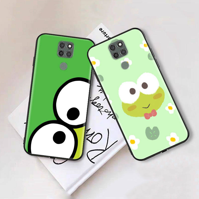 Black Case for Xiaomi Poco X6 X4 M5 M6 F5 F6 C65 C55 C50 C51 C40 Pro Redmi 14C A3X 13C 12C 11T 10A 9C Note 7 6 8A Plus L-17 Lovely Keroppi