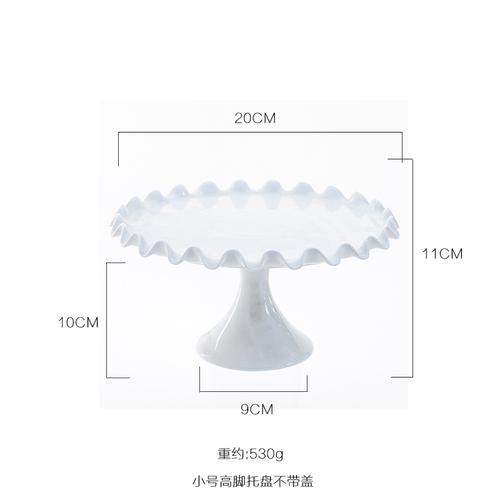 

Керамика Подставка для торта Высокие ножки Поднос для торта Поднос для фруктов Подставка для десертного стола Стеклянная крышка Украшение свадебной вечеринки Бытовая техника