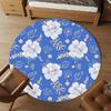 1pc Floral Pattern Round Chair mat Area Rug - Non-Slip, Floor Mat for Office, Bedroom, home decor Christmas Gift p0811199