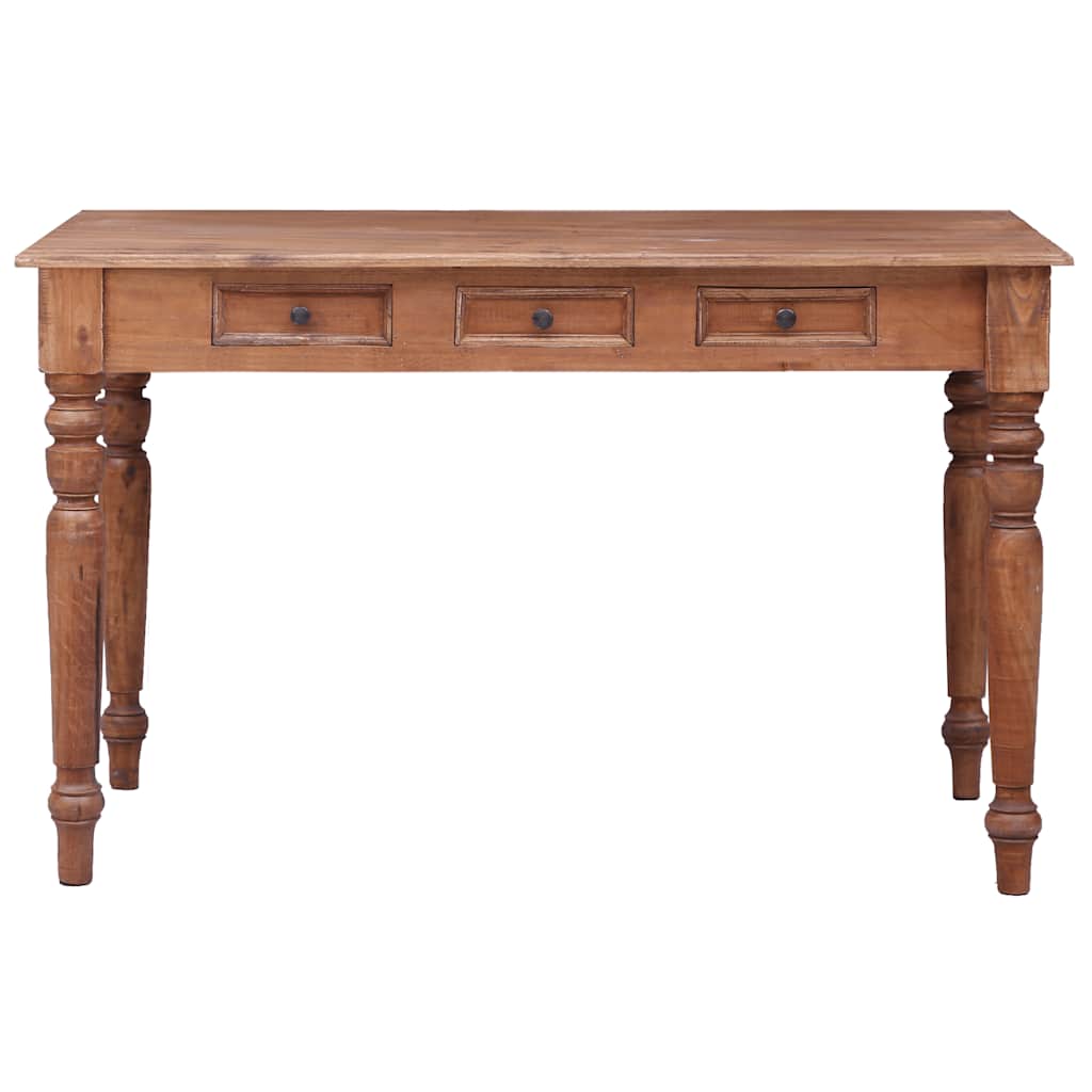 Desk with Drawers 117x57x75 Cm Reclaimed Solid Wood