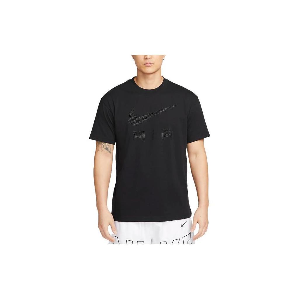 Nike T Shirts Men's Black Crew Neck Moderate Straight Fit DZ2887-010
