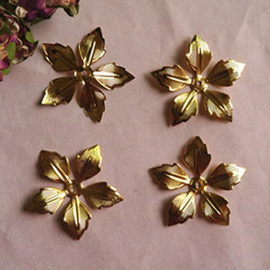 Frosted Lotus Leaf Thin Slices 24-36mm, Colored Hanging Holes for DIY Jewelry & Flower Weaving.