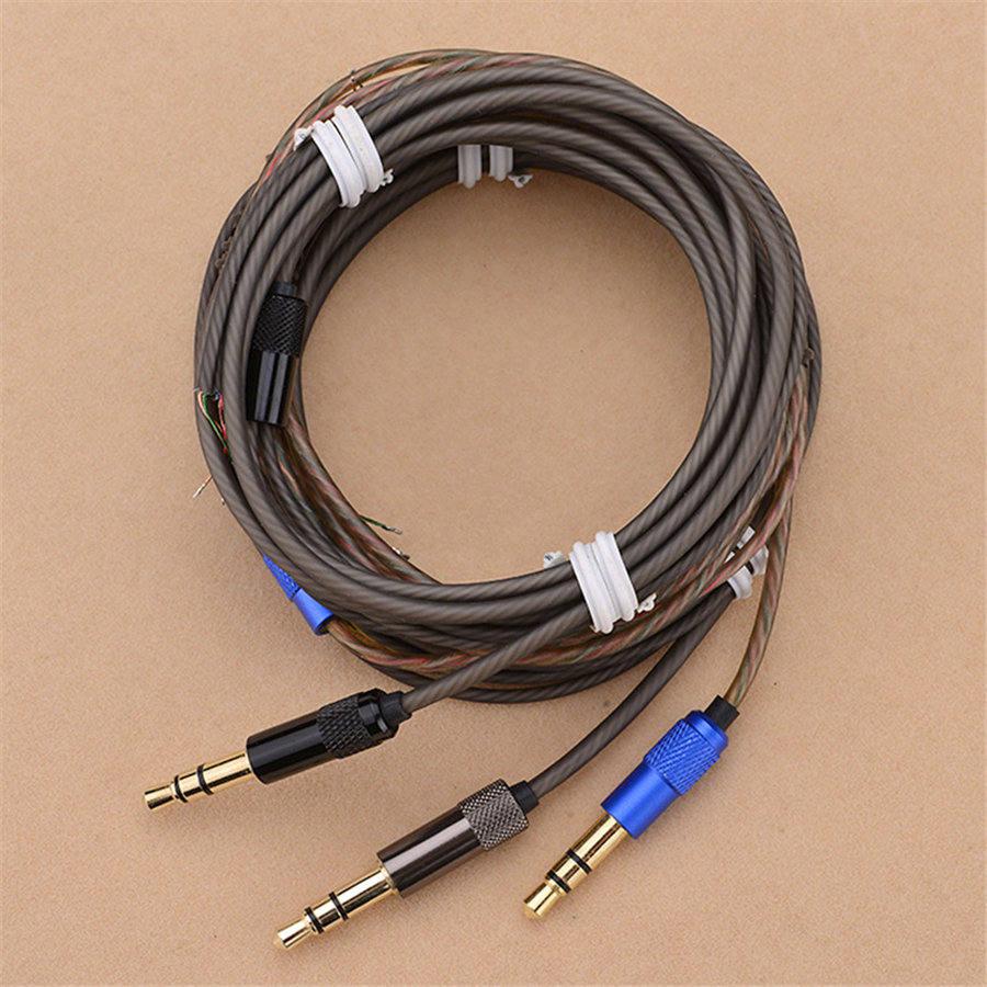 DIY Earphone Audio Cable 3.5mm Headset Cable Replacement Cable for Xiaomi Headphones Single Crystal Copper Earphone Repair Wire