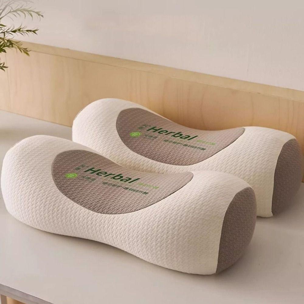 Cylindrical Buckwheat Pillows Breathable Anti-arch Spine Pillow Neck Pain Relief Help Sleep Cervical Vertebra Pillow for Adults