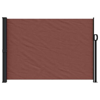 Retractable Side Awning Brown 140 X 500 Cm