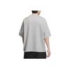 Adidas Spliced Stripes Logo Embroidered Round Neck Short Sleeve Drop Shoulder T-Shirt Unisex Tops Medium-Hemp-Gray JI6644