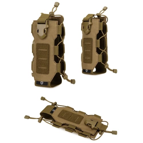 PHOENIX IKKI Multifunctional Water Bottle Pouch, Fits 300ml-850ml Bottles, Includes Magazine Storage, Molle Compatible, Tactical Water Bottle Pouch, W