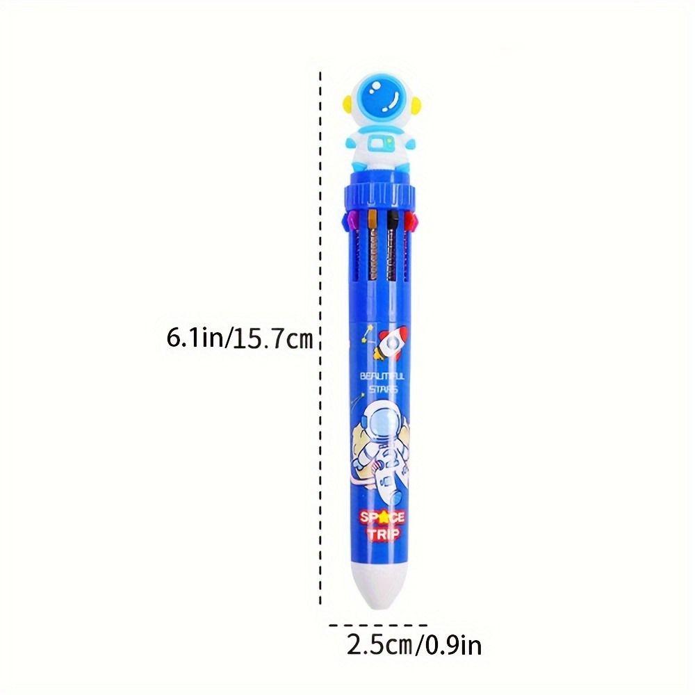 Astronaut 10 Colors Ballpoint Pen Multifunctional Multicolored Pen Student Stationery