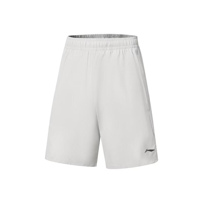 Li-Ning Однотонные Простые Универсальные Модные Спортивные Шорты Мужские шорты AKSW323-3 S