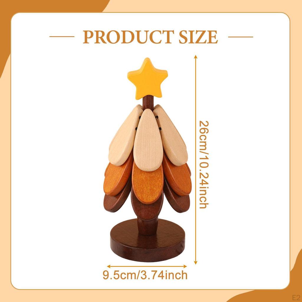 Wooden Tree Trivets Plate Mats Decoration Pot Holders Wood Christmas Coaster Set for