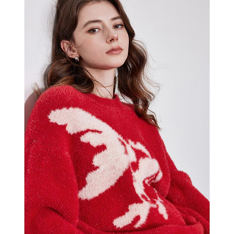 Chuyu Women's Lucky Koi New Chinese Style Knit Sweater