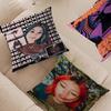Singer B-Beabadoobee Pillow Covers Cartoon Sofa Decorative Home Double-sided Printing Short Plush Cute Cushion Cover