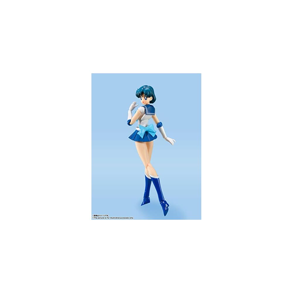 S.H.Figuarts Pretty Guardian Sailor Moon Sailor Mercury -Animation Color Edition- (Rerelease) Approximately 140mm PVC & ABS Painted Movable Figure