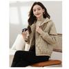Short Winter Down Coat for Women Hooded Lightweight Puffer Jacket Fashion Casual Cotton Coat