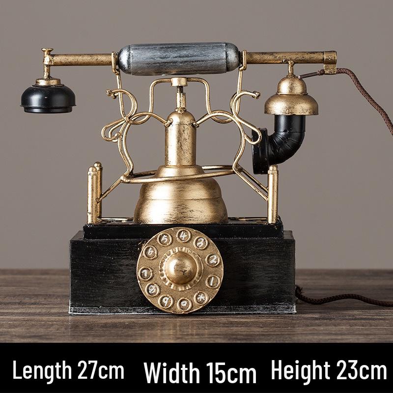 Retro British-Style Telephone Prop for Photography and Decor