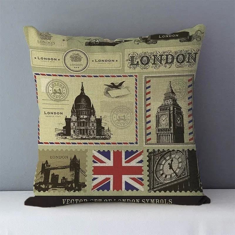 Retro Nostalgic Couch Cushion Cover Europe Style Home Decorative Pillows  Seat Back Cushion Quality Pillowcase for Bed