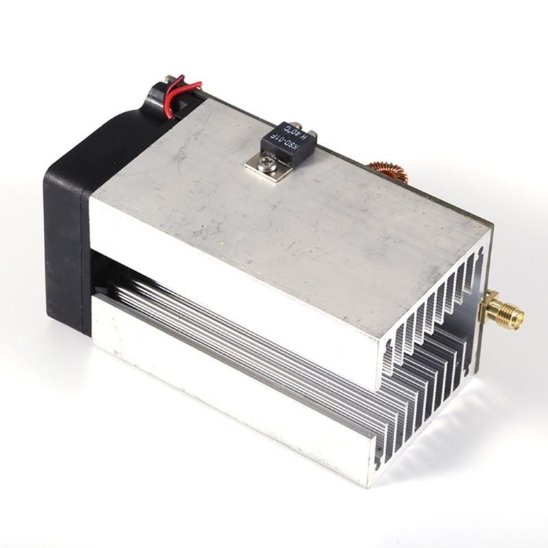 Power Amplifier 12-18V 433MHz 25W Power Amplifier Transmitter VHF Radio Power Amplifier Intelligent Fan Heatsink