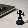 Shield Fighting Pose Ornament 3D Printed Female Gladiator Statue, Spartan Woman Warrior Figurine with Detailed Muscle Armor Shield, Historical Desktop